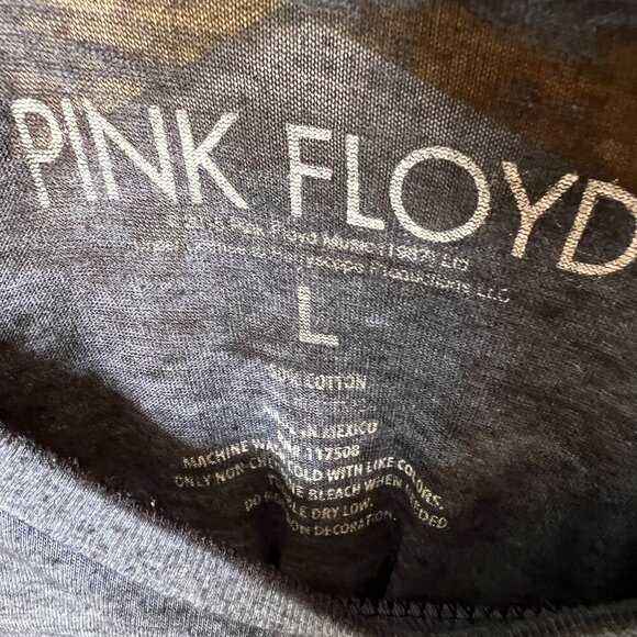 Pink Floyd T-Shirt Mens Size Large The Dark Side of the Moon Navy Band Music - Picture 2 of 15